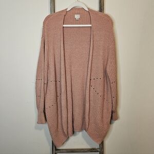 ⭐️40% Off⭐️ a new day Pink Chenille Cardigan